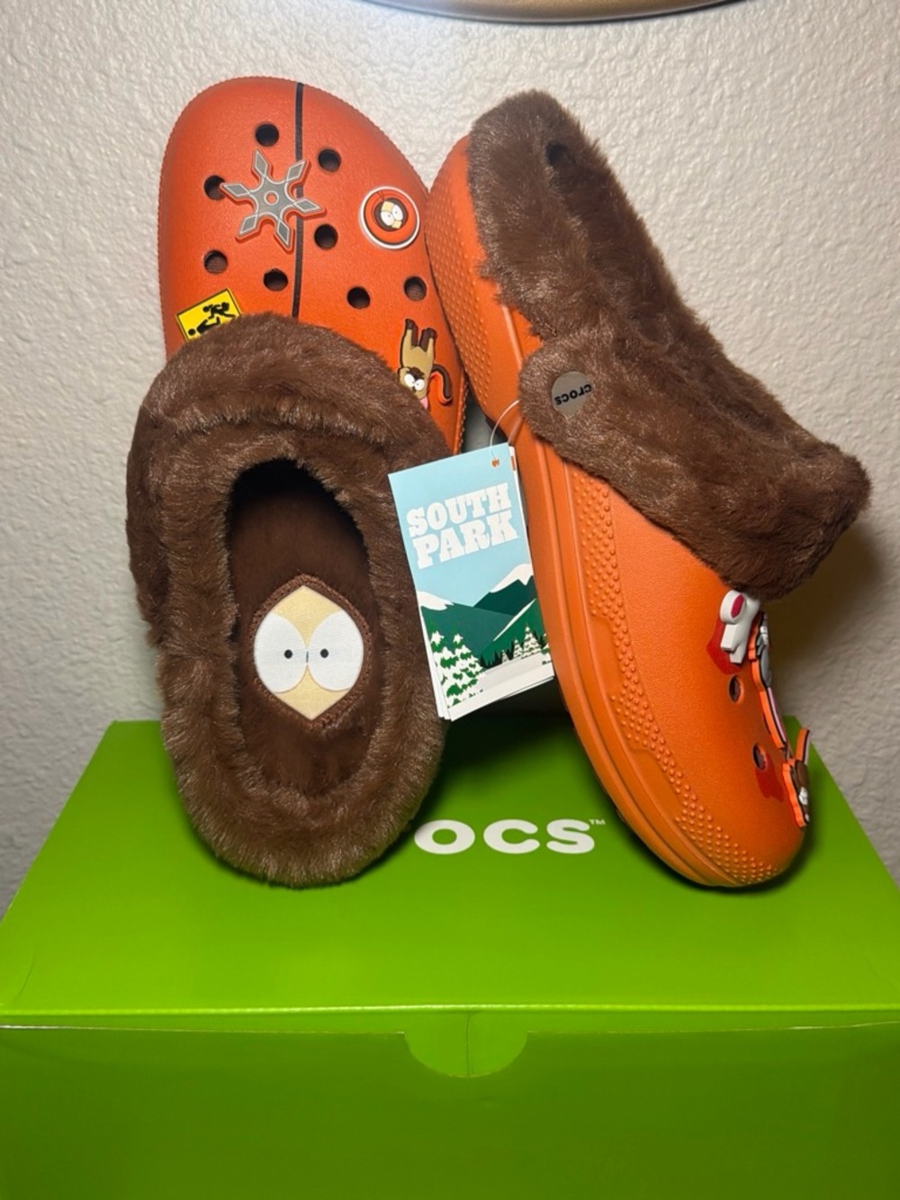 Crocs unisex South Park Lined Clogs - Orange/Brown
